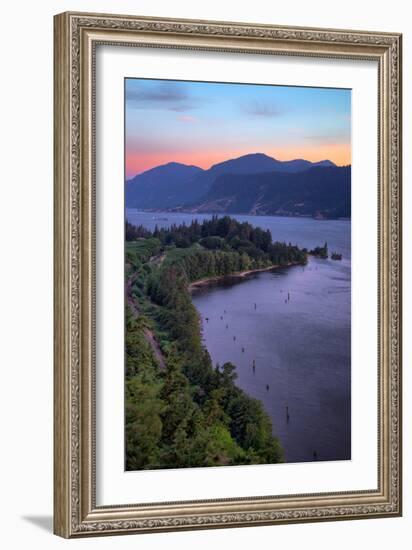 Morning Hills at Columbia River Gorge, Oregon-Vincent James-Framed Photographic Print