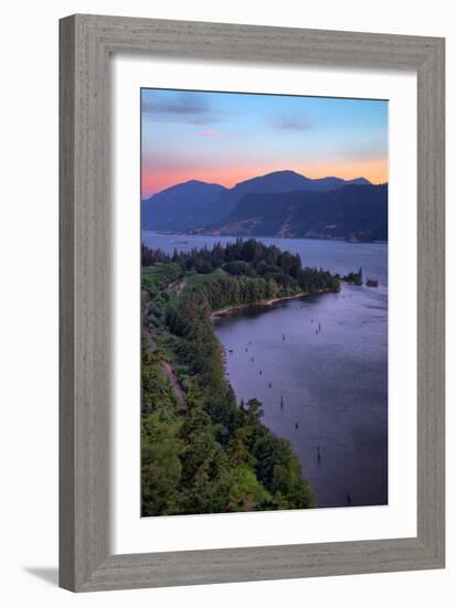 Morning Hills at Columbia River Gorge, Oregon-Vincent James-Framed Photographic Print