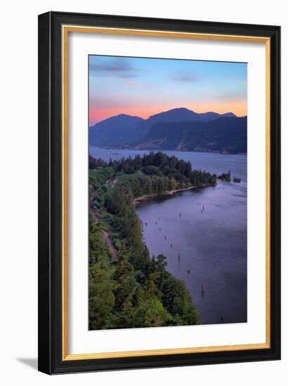 Morning Hills at Columbia River Gorge, Oregon-Vincent James-Framed Photographic Print