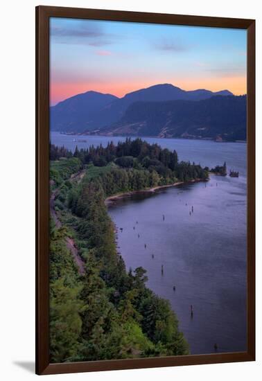 Morning Hills at Columbia River Gorge, Oregon-Vincent James-Framed Photographic Print