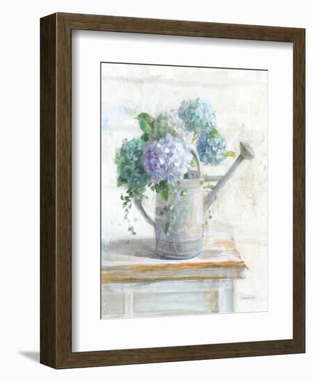 Morning Hydrangeas II-Danhui Nai-Framed Premium Giclee Print