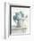 Morning Hydrangeas II-Danhui Nai-Framed Premium Giclee Print