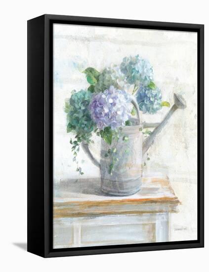 Morning Hydrangeas II-Danhui Nai-Framed Stretched Canvas