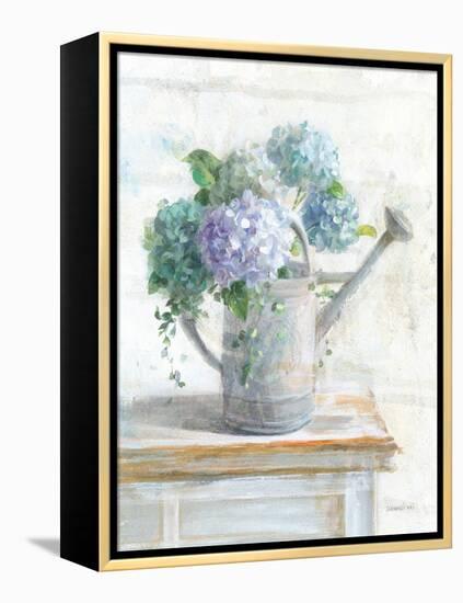Morning Hydrangeas II-Danhui Nai-Framed Stretched Canvas