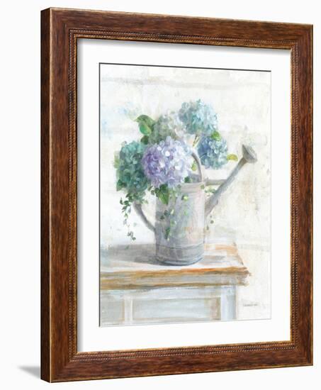 Morning Hydrangeas II-Danhui Nai-Framed Art Print