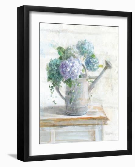 Morning Hydrangeas II-Danhui Nai-Framed Art Print