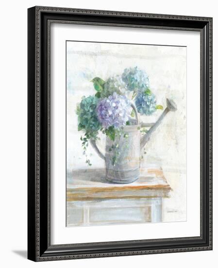 Morning Hydrangeas II-Danhui Nai-Framed Art Print