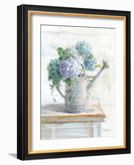 Morning Hydrangeas II-Danhui Nai-Framed Art Print