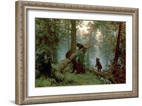 Morning in a Pine Forest, 1889-Ivan Ivanovitch Shishkin-Framed Giclee Print