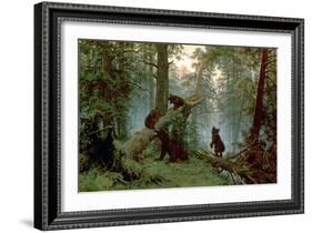 Morning in a Pine Forest, 1889-Ivan Ivanovitch Shishkin-Framed Giclee Print