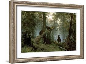 Morning in a Pine Forest-Ivan Ivanovitch Shishkin-Framed Art Print