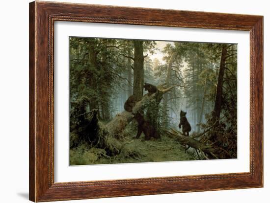 Morning in a Pine Forest-Ivan Ivanovitch Shishkin-Framed Art Print