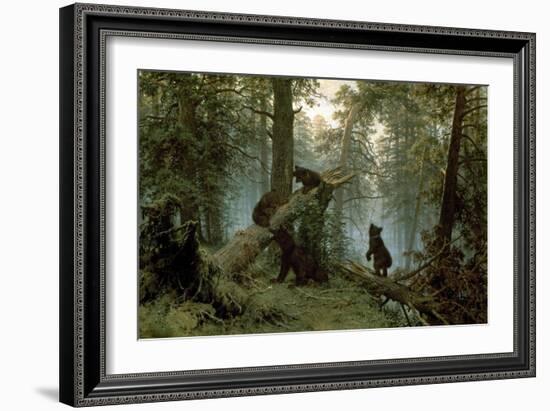 Morning in a Pine Forest-Ivan Ivanovitch Shishkin-Framed Art Print