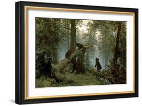 Morning in a Pine Forest-Ivan Ivanovitch Shishkin-Framed Art Print