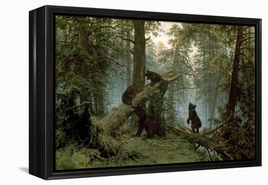 Morning in a Pine Forest-Ivan Ivanovitch Shishkin-Framed Stretched Canvas