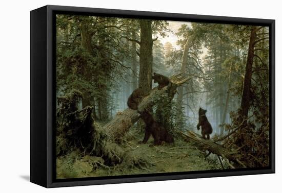 Morning in a Pine Forest-Ivan Ivanovitch Shishkin-Framed Stretched Canvas