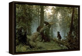 Morning in a Pine Forest-Ivan Ivanovitch Shishkin-Framed Stretched Canvas