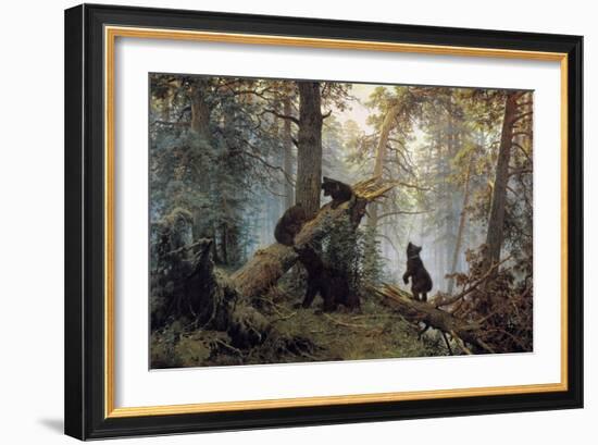 Morning in a Pinewood, 1889-Ivan Shishkin-Framed Giclee Print