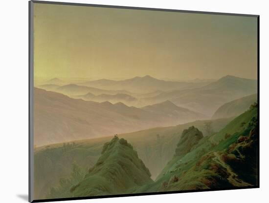 Morning in the Mountains-Caspar David Friedrich-Mounted Premium Giclee Print