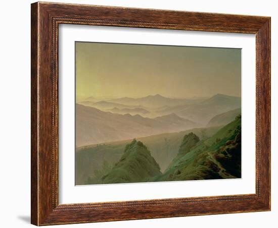 Morning in the Mountains-Caspar David Friedrich-Framed Giclee Print