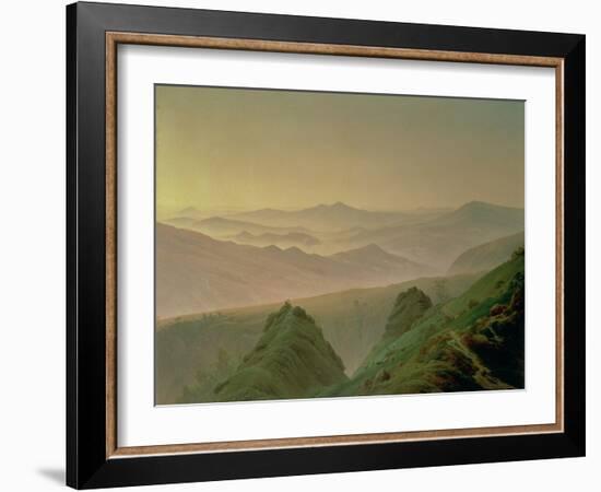 Morning in the Mountains-Caspar David Friedrich-Framed Giclee Print