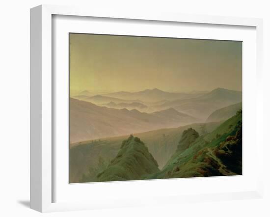 Morning in the Mountains-Caspar David Friedrich-Framed Giclee Print