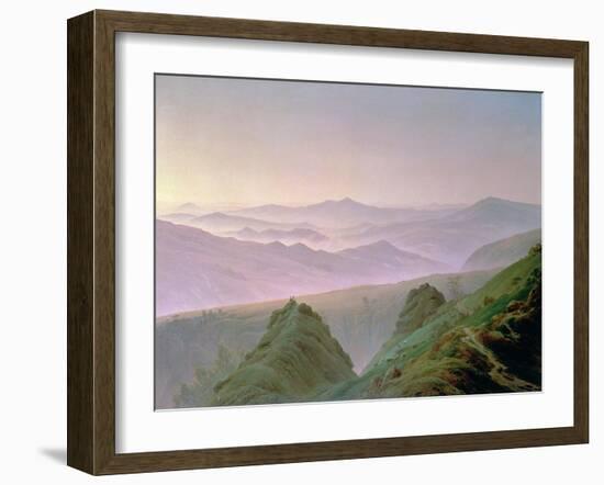 Morning in the Mountains-Caspar David Friedrich-Framed Giclee Print