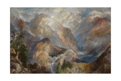 Thomas Moran Morning in the Sierras Nevada Giclee Canvas Print