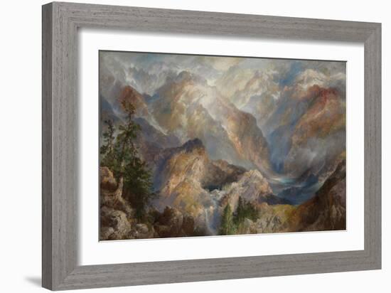 Morning in the Sierras, Nevada. 1910-Thomas Moran-Framed Giclee Print