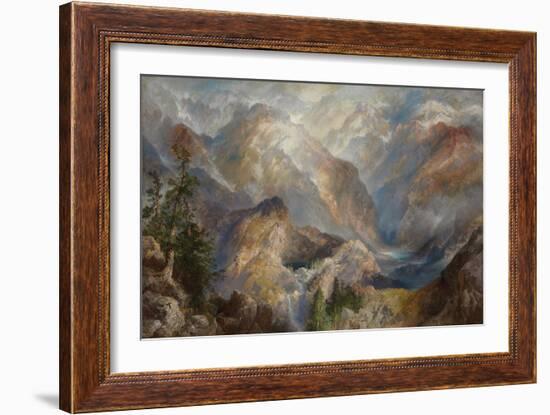 Morning in the Sierras, Nevada. 1910-Thomas Moran-Framed Giclee Print