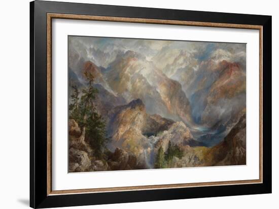 Morning in the Sierras, Nevada. 1910-Thomas Moran-Framed Giclee Print