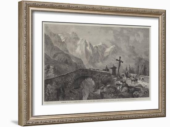 Morning in the Viescher Thal, Going Up to the High Pasturage-Harry John Johnson-Framed Giclee Print