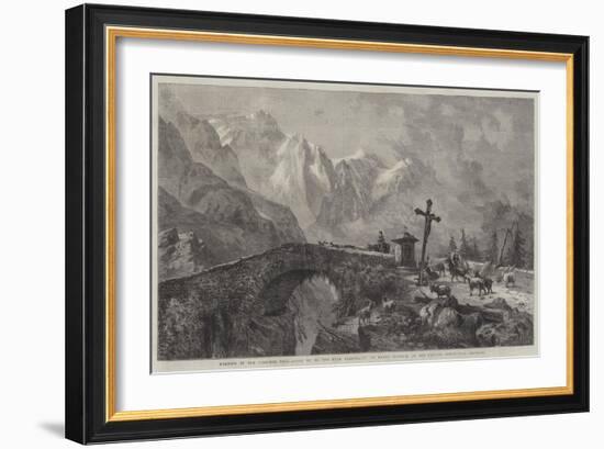 Morning in the Viescher Thal, Going Up to the High Pasturage-Harry John Johnson-Framed Giclee Print