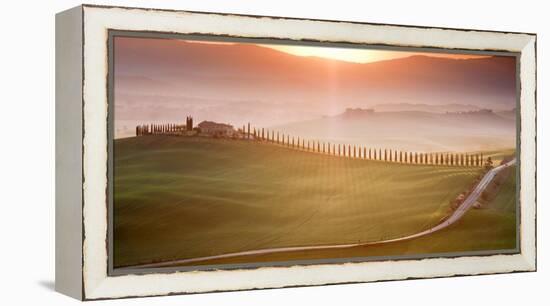 Morning in Val d'Orcia-Marcin Sobas-Framed Premier Image Canvas