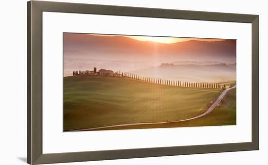 Morning in Val d'Orcia-Marcin Sobas-Framed Premier Image Canvas