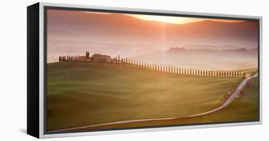 Morning in Val d'Orcia-Marcin Sobas-Framed Premier Image Canvas