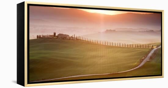 Morning in Val d'Orcia-Marcin Sobas-Framed Premier Image Canvas