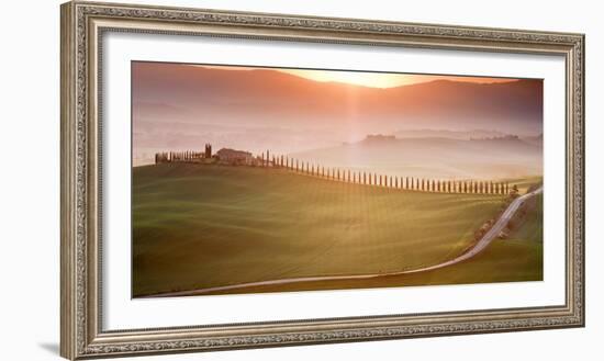 Morning in Val d'Orcia-Marcin Sobas-Framed Photographic Print