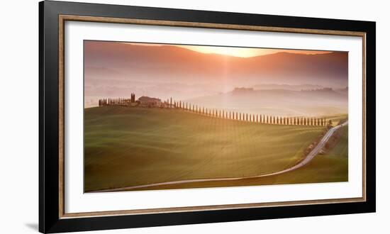 Morning in Val d'Orcia-Marcin Sobas-Framed Photographic Print
