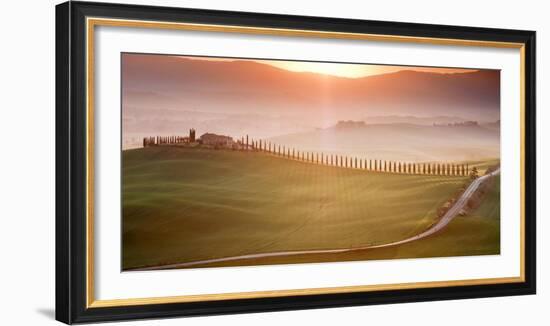 Morning in Val d'Orcia-Marcin Sobas-Framed Photographic Print