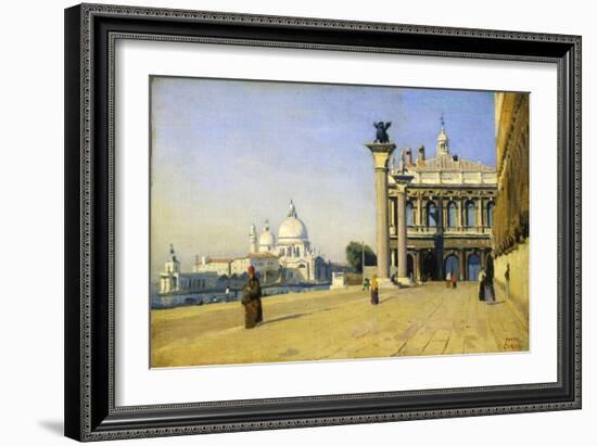 Morning in Venice, 1834-Jean-Baptiste-Camille Corot-Framed Giclee Print