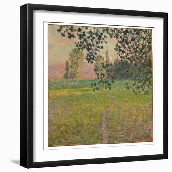 Morning Landscape, 1888 (Oil on Canvas)-Claude Monet-Framed Giclee Print