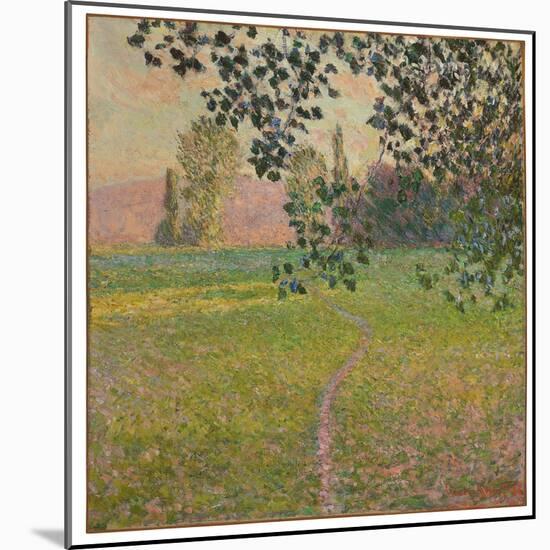 Morning Landscape, 1888 (Oil on Canvas)-Claude Monet-Mounted Giclee Print