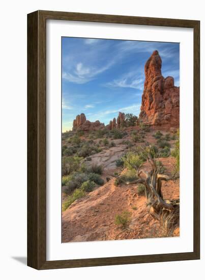 Morning Light and Sandstone at Arches, Utah-Vincent James-Framed Photographic Print