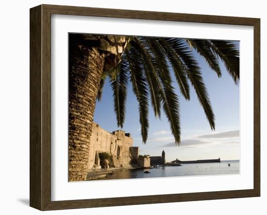 Morning Light, Eglise Notre-Dame-Des-Anges, Collioure, Pyrenees-Orientales, Languedoc, France-Martin Child-Framed Photographic Print