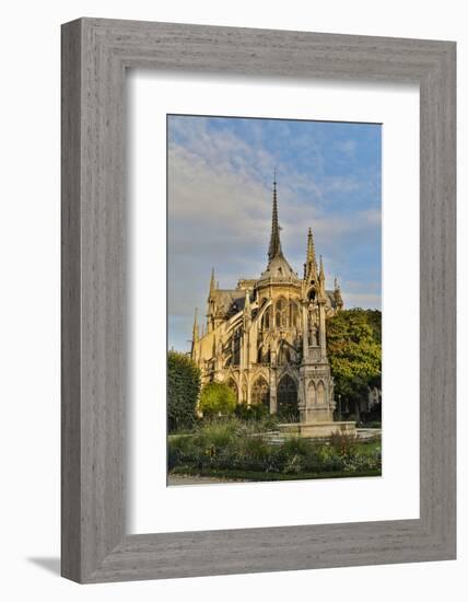 Morning light on Cathedral Notre Dame and the Seine River, Paris, France.-Darrell Gulin-Framed Photographic Print