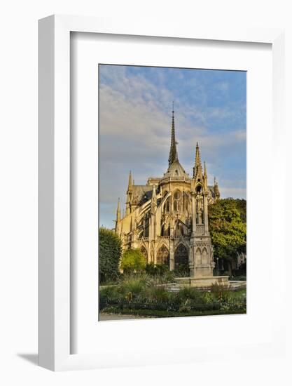 Morning light on Cathedral Notre Dame and the Seine River, Paris, France.-Darrell Gulin-Framed Photographic Print