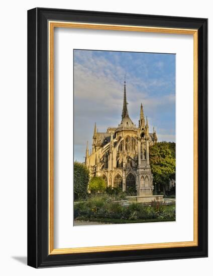 Morning light on Cathedral Notre Dame and the Seine River, Paris, France.-Darrell Gulin-Framed Photographic Print