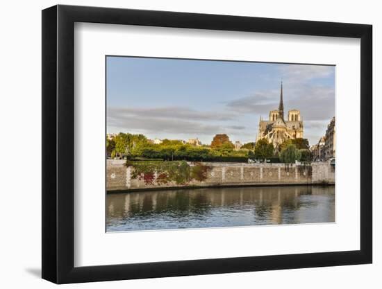 Morning light on Cathedral Notre Dame and the Seine River, Paris, France.-Darrell Gulin-Framed Photographic Print