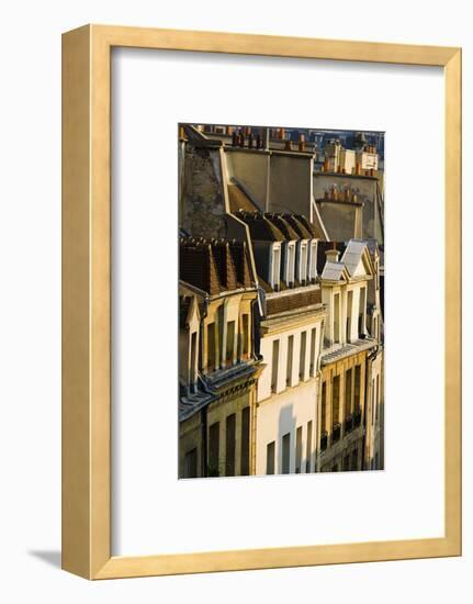 Morning Light on Houses in the Latin Quarter, Paris, France-Russ Bishop-Framed Photographic Print